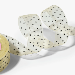 Лента для декора и упаковки капроновая "Горох" 2,5 см 23 м 5232082