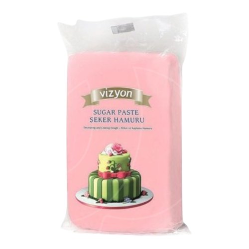 Мастика сахарная Vizyon Розовая 500 г 