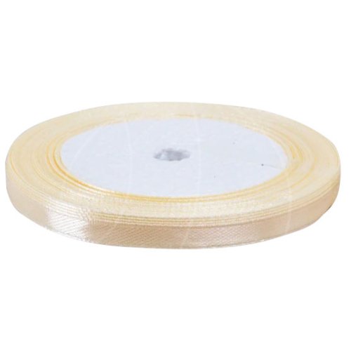 Лента для декора и упаковки Атласная Кремовая №8 6 мм 