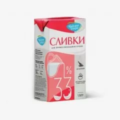 Сливки ультрапастеризованные Чудское озеро 33% 1 л без скидки