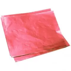 Фольга для конфет обёрточная Розовая 10х10 см 100 шт ФК-8